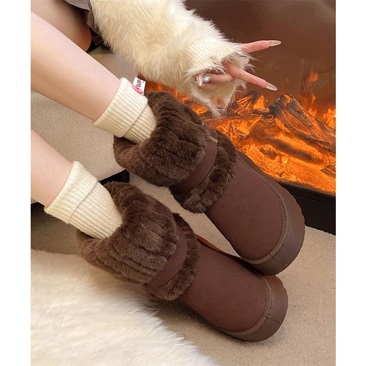 スエード調 厚底 ファー | レースレディース  | 詳細画像8 