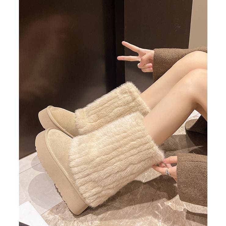 ボリューム ファー付き ムートン風 | レースレディース  | 詳細画像7 