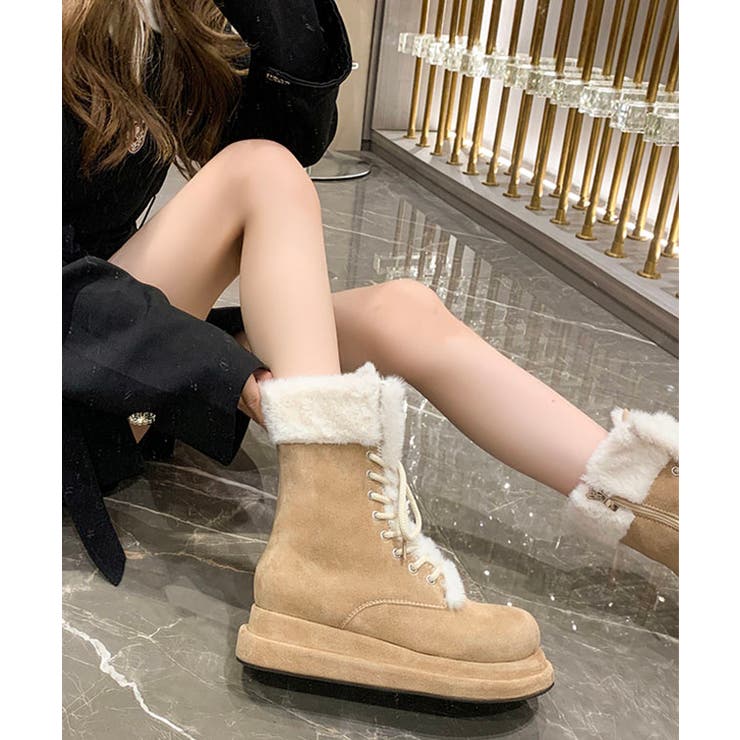 ファー付き レースアップ 厚底 | レースレディース  | 詳細画像10 