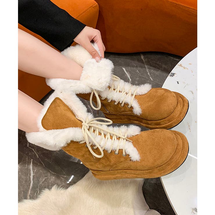 ファー付き レースアップ 厚底 | レースレディース  | 詳細画像6 