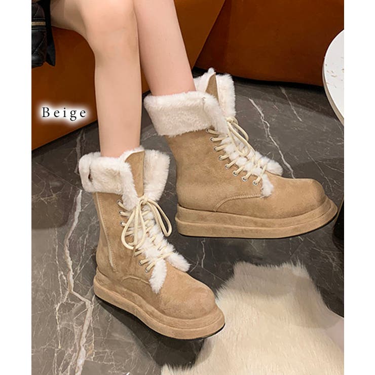 ファー付き レースアップ 厚底 | レースレディース  | 詳細画像8 