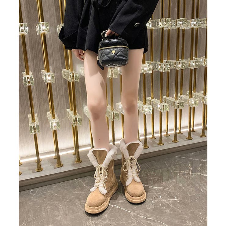 ファー付き レースアップ 厚底 | レースレディース  | 詳細画像9 