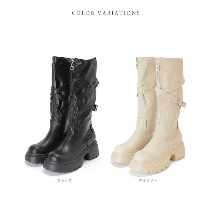 レザー調 フロント ジップ | レースレディース  | 詳細画像2 