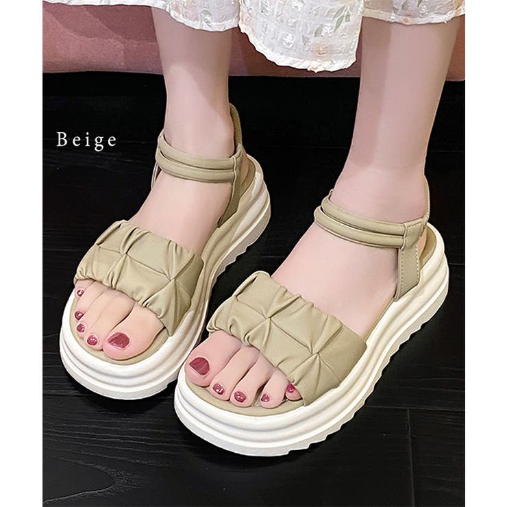 くしゅ ストラップ 厚底 | レースレディース  | 詳細画像3 