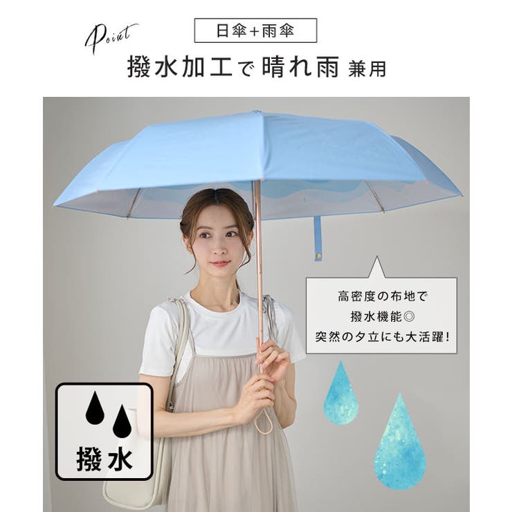 【雨晴兼用】ウッド ハンドル コンパクト | レースレディース  | 詳細画像4 
