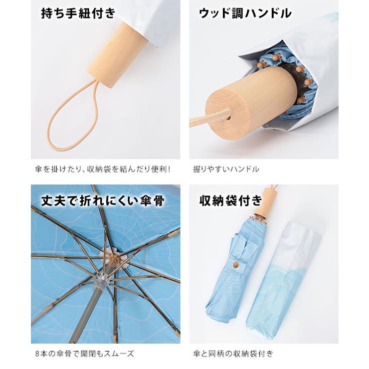 【雨晴兼用】ウッド ハンドル コンパクト | レースレディース  | 詳細画像6 