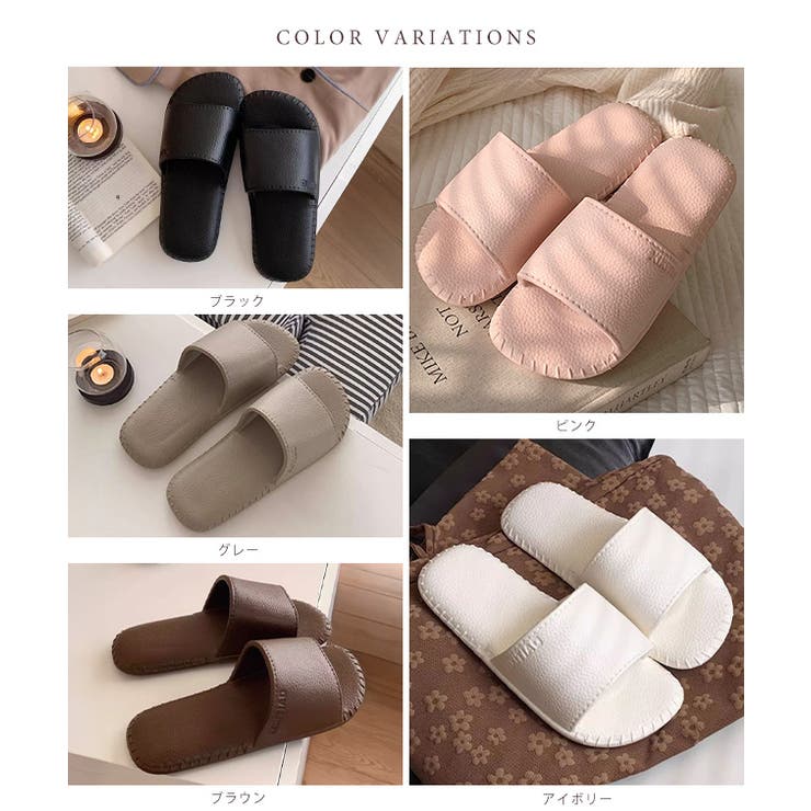 ソリッドカラー レザー風 オープントゥ | レースレディース  | 詳細画像2 