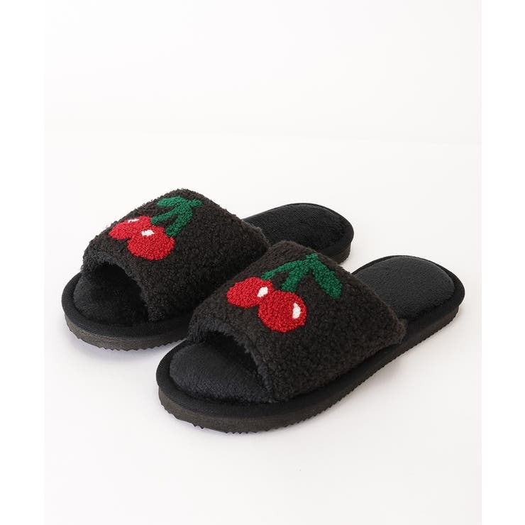 配色 チェリー柄 オープントゥ | レースレディース  | 詳細画像15 