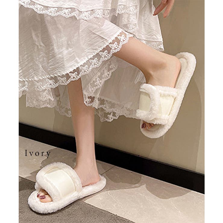 バイカラー ファー オープン | レースレディース  | 詳細画像12 