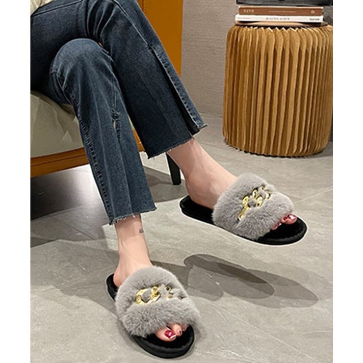 メタリックチェーン ファー オープン | レースレディース  | 詳細画像7 