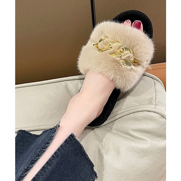 メタリックチェーン ファー オープン | レースレディース  | 詳細画像9 