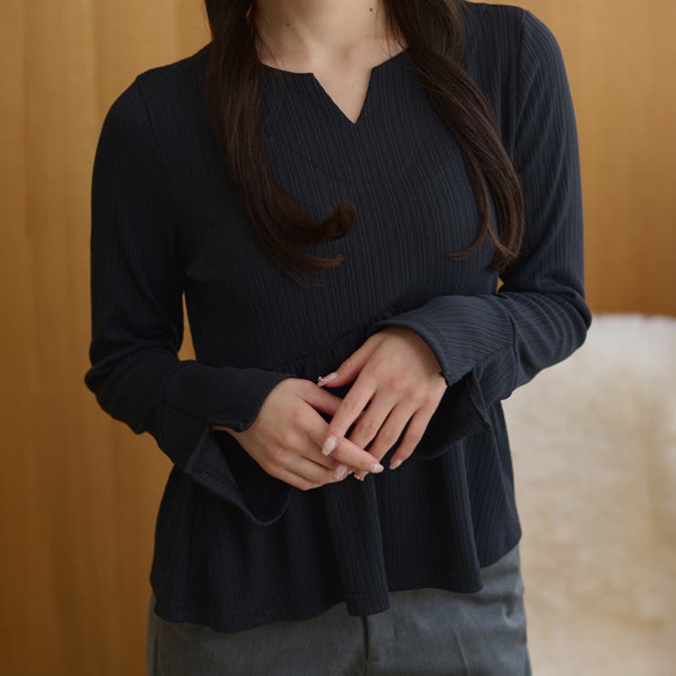 DAYRA スキッパーネック ペプラム | レースレディース  | 詳細画像1 