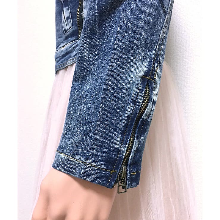 デニム ジャケット ライダース[品番：LCLW0000231]｜レース