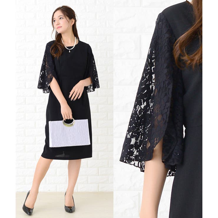 レース袖 シフォン袖 レースフレア袖 | レースレディース  | 詳細画像6 