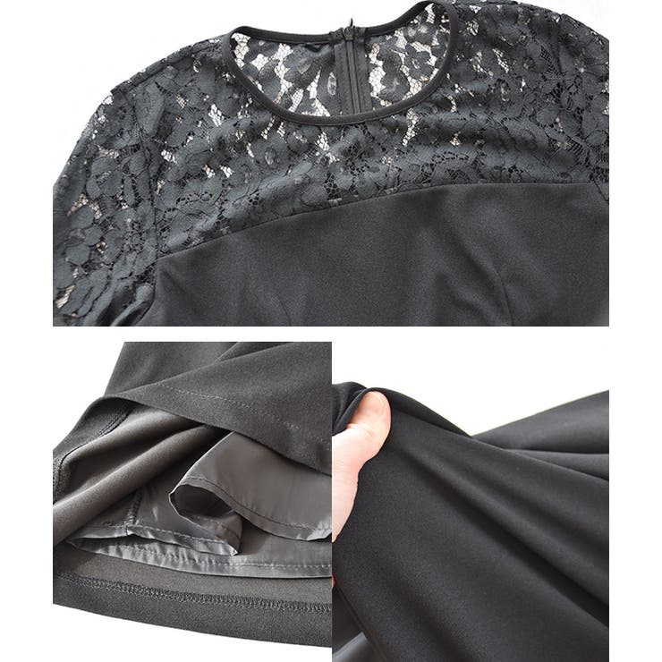 レース袖 膝丈 ワンピース | レースレディース  | 詳細画像18 