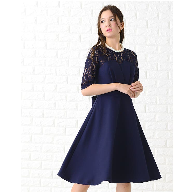 パーティードレス 花柄レース ビスチェ | レースレディース  | 詳細画像12 