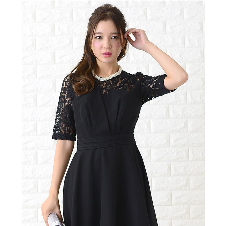 パーティードレス 花柄レース ビスチェ | レースレディース  | 詳細画像5 