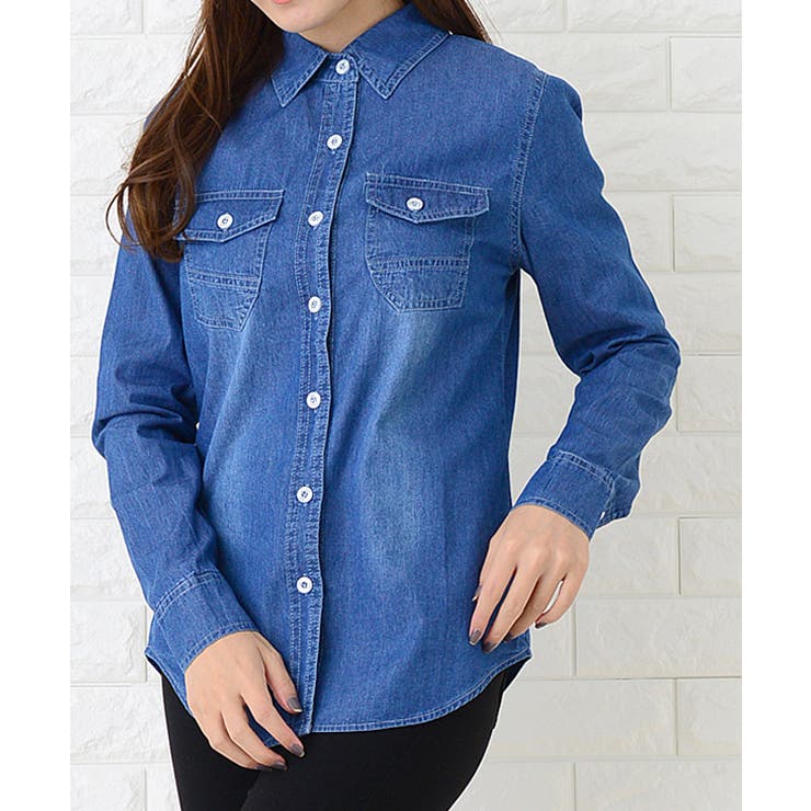 デニムシャツ 長袖 細身 品番 Lclw レースレディース レースレディース のレディース ファッション通販 Shoplist ショップリスト