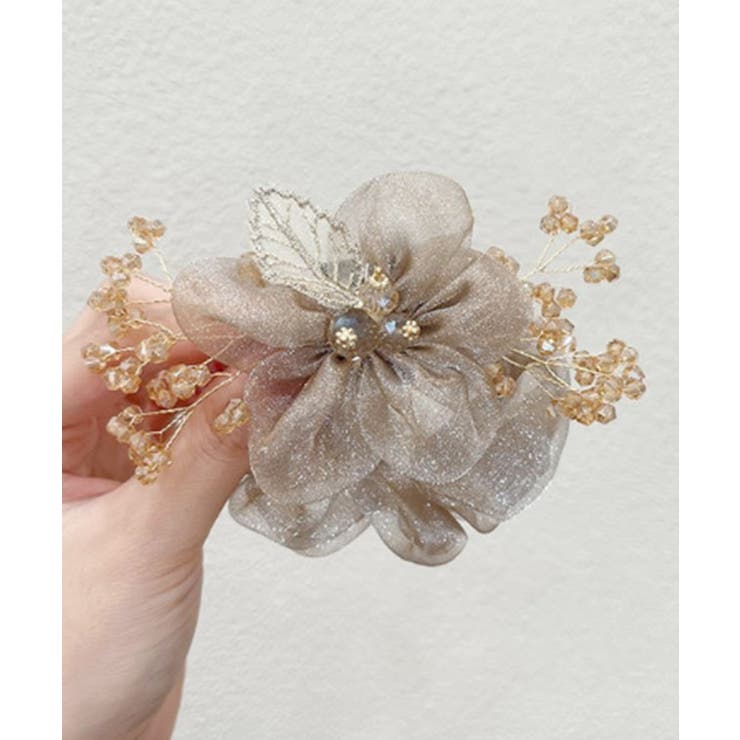 【2点セット】クリアビーズ付き ボタニカル シアー | レースレディース  | 詳細画像10 