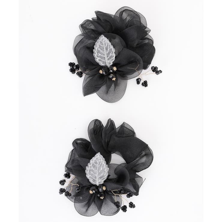 【2点セット】クリアビーズ付き ボタニカル シアー | レースレディース  | 詳細画像11 