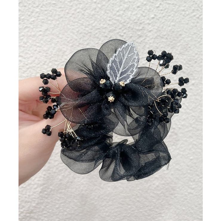 【2点セット】クリアビーズ付き ボタニカル シアー | レースレディース  | 詳細画像9 