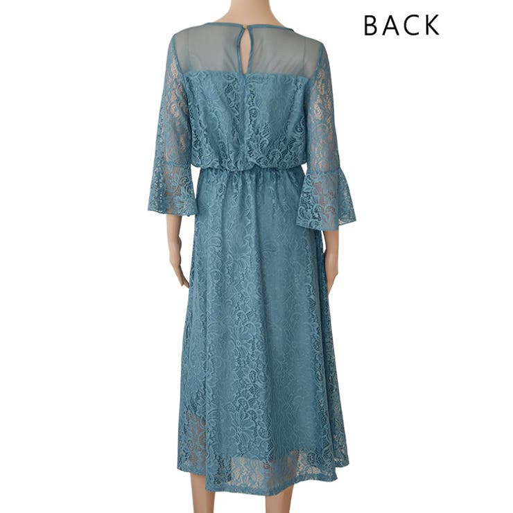 レース切替 ロングワンピース パーティードレス | レースレディース  | 詳細画像16 