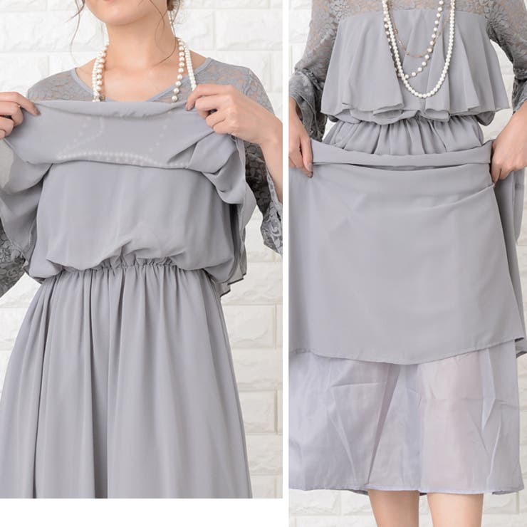 黒ロングワンピース パーティードレス S～XL | レースレディース  | 詳細画像19 