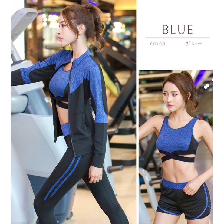 商品画像：新品】FEELCYCLE フィットネスウェアスポーツブラ XS ネイビー 1
