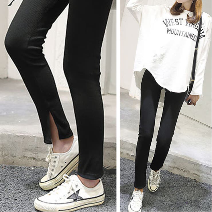 選べる2タイプ リブレギンス ウエストゴム | レースレディース  | 詳細画像14 