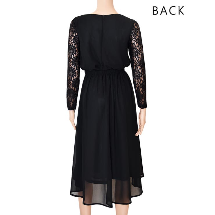 フィッシュテール 長袖レース ワンピース | レースレディース  | 詳細画像22 