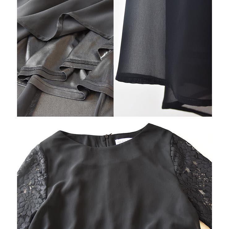 フィッシュテール 長袖レース ワンピース | レースレディース  | 詳細画像25 