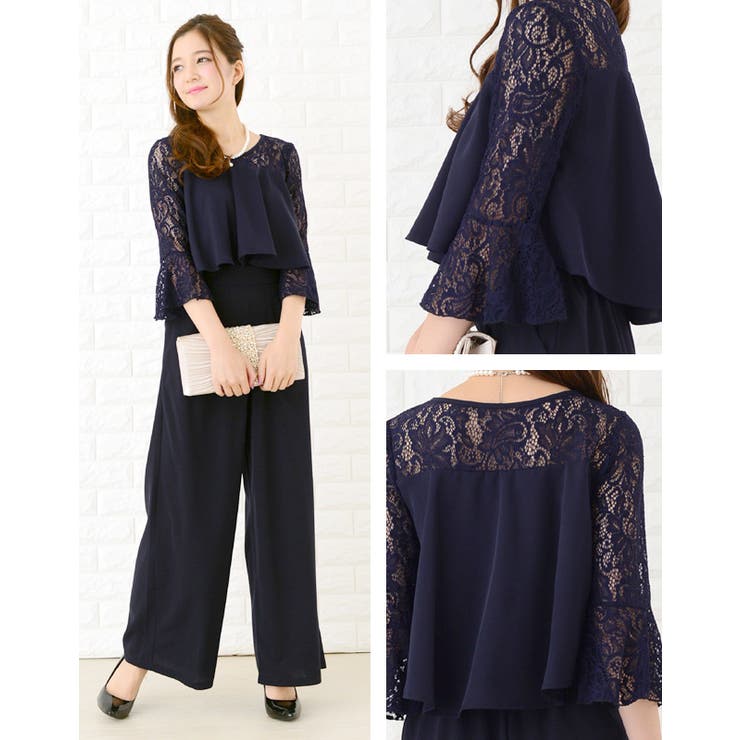 パーティードレス 七分袖 パンツスーツ | レースレディース  | 詳細画像11 