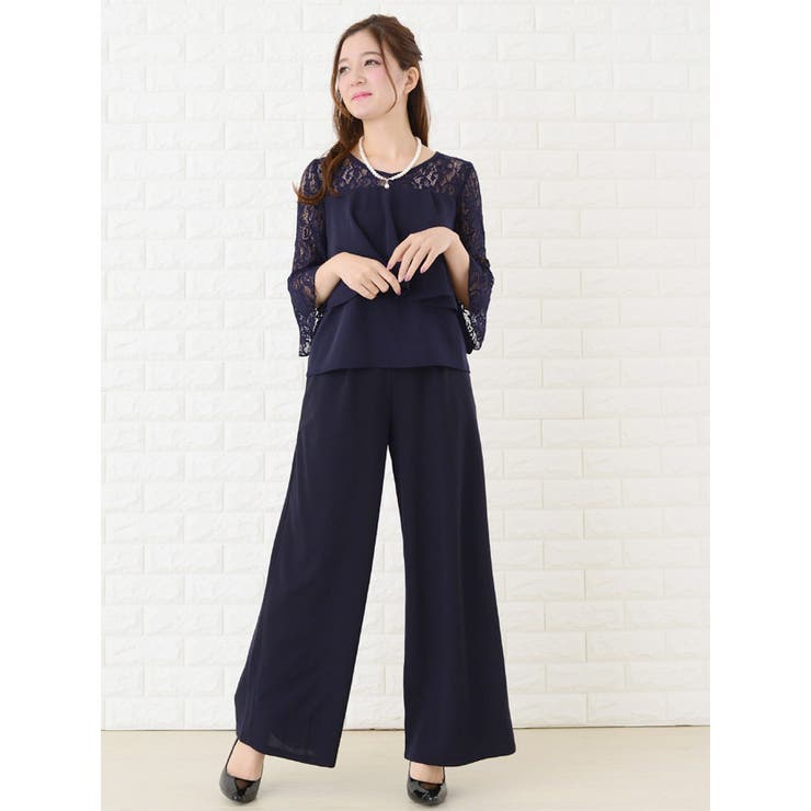 パーティードレス 七分袖 パンツスーツ | レースレディース  | 詳細画像15 