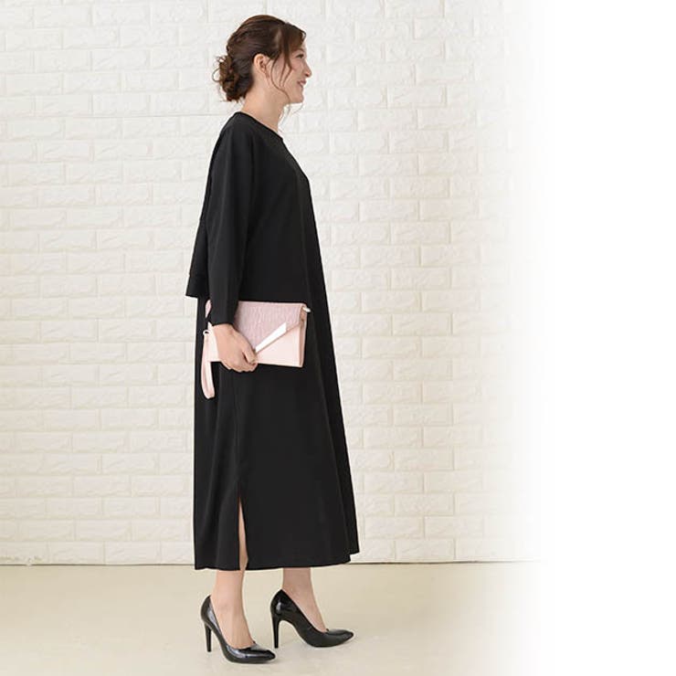 バックフリルワンピース サイドスリット入り ワンピース | レースレディース  | 詳細画像14 