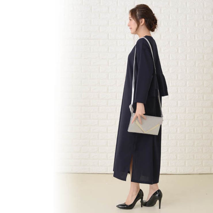 バックフリルワンピース サイドスリット入り ワンピース | レースレディース  | 詳細画像16 