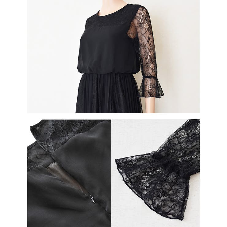 シフォンロングドレス パーティードレス ロング丈 | レースレディース  | 詳細画像20 