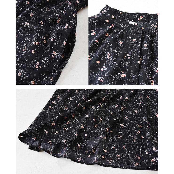 花柄ワンピース フラワープリント フレアワンピ | レースレディース  | 詳細画像24 