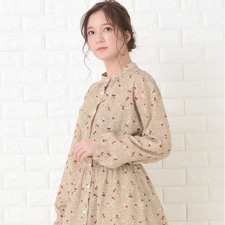 花柄ワンピース フラワープリント フレアワンピ | レースレディース  | 詳細画像8 