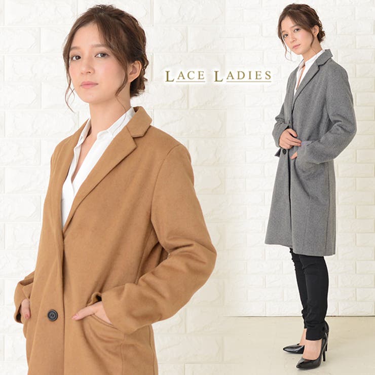 チェスターコート ロング丈 ロングコート 品番 Lclw レースレディース レースレディース のレディースファッション通販 Shoplist ショップリスト
