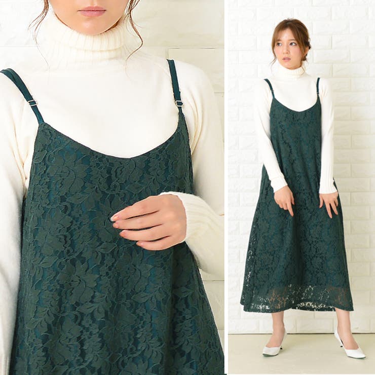 キャミワンピース ロングワンピース ノースリーブ | レースレディース  | 詳細画像11 