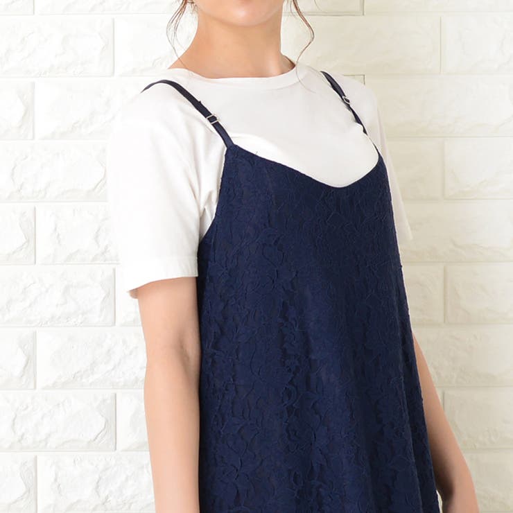 キャミワンピース ロングワンピース ノースリーブ | レースレディース  | 詳細画像3 