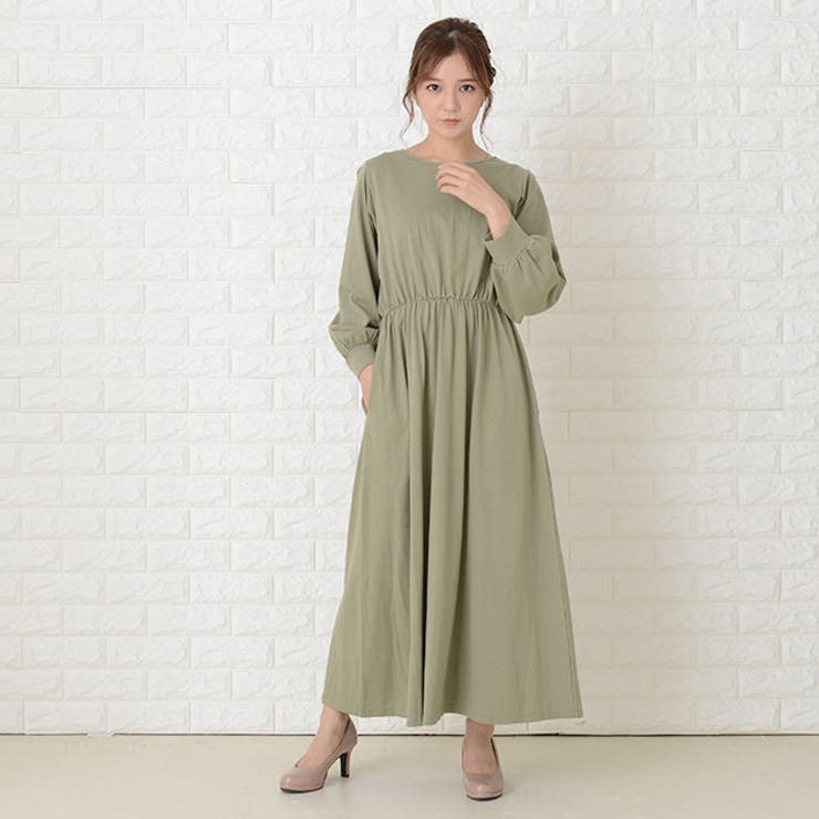 ゆったり ラウンドネック マキシワンピース | レースレディース  | 詳細画像17 