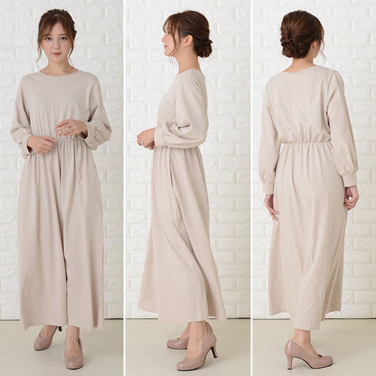 ゆったり ラウンドネック マキシワンピース | レースレディース  | 詳細画像7 