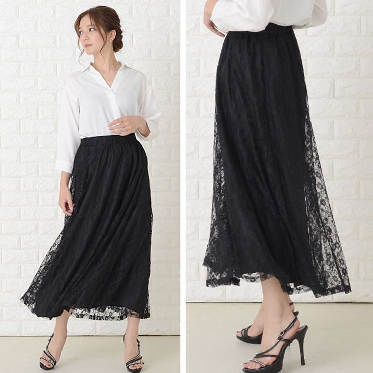 花柄 総レース スカート | レースレディース  | 詳細画像6 