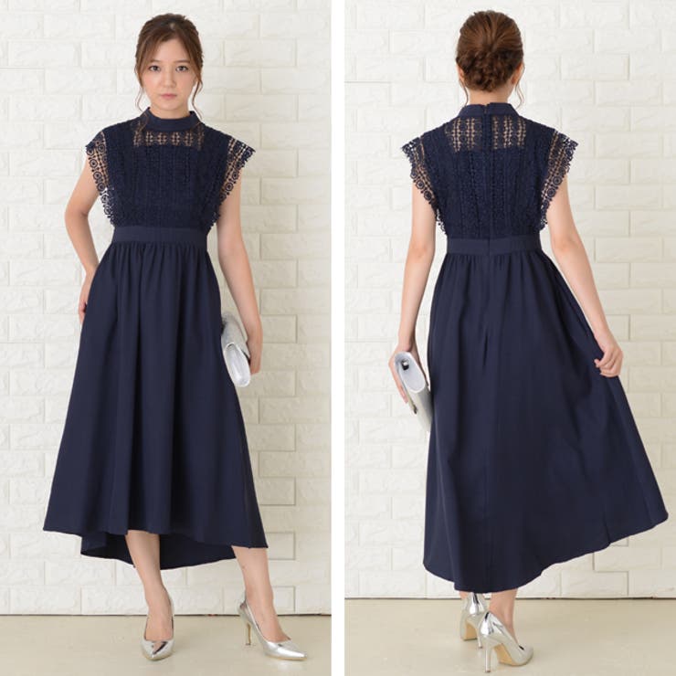 レース パーティードレス ロングワンピース[品番：LCLW0001468