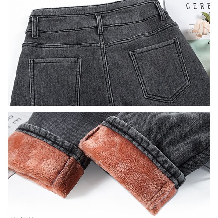 デニムパンツ ジーンズ 裏起毛有/無 2色 28-42seize 24zm1288 KOBE LETTUCE 裏起毛 デニム 裏微起毛 ストレートデニム