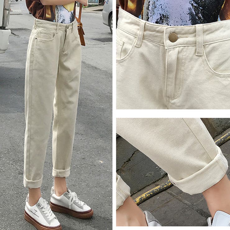 デニム パンツ 裏起毛あり[品番：LCLW0001583]｜レース