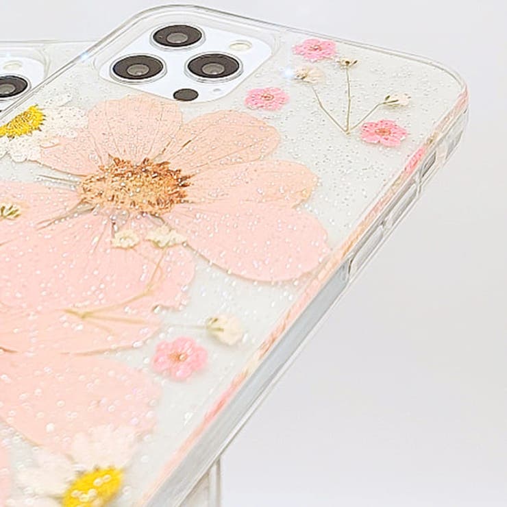 クリア iPhoneケース 押し花[品番：LCLW0001903]｜レースレディース