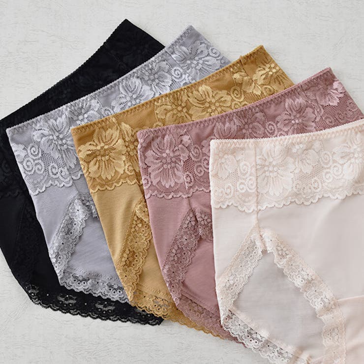 新品 77circa 23SS アンティーク レース パッチワーク ショーツ 綿混ストレッチ刺繍レースショーツ(はきこみ丈浅め