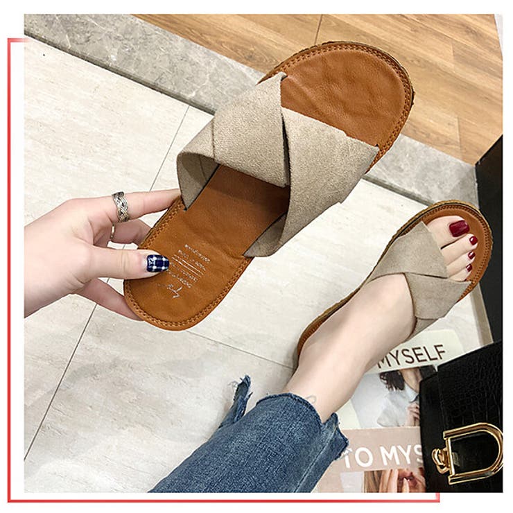 クロスサンダル シューズ フラット | レースレディース  | 詳細画像13 